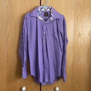 Tailorbyrd Adult Large Purple and White Long Sleeve